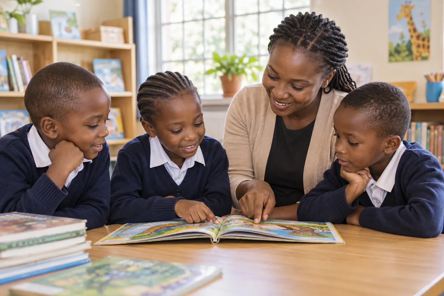 Reading, together.